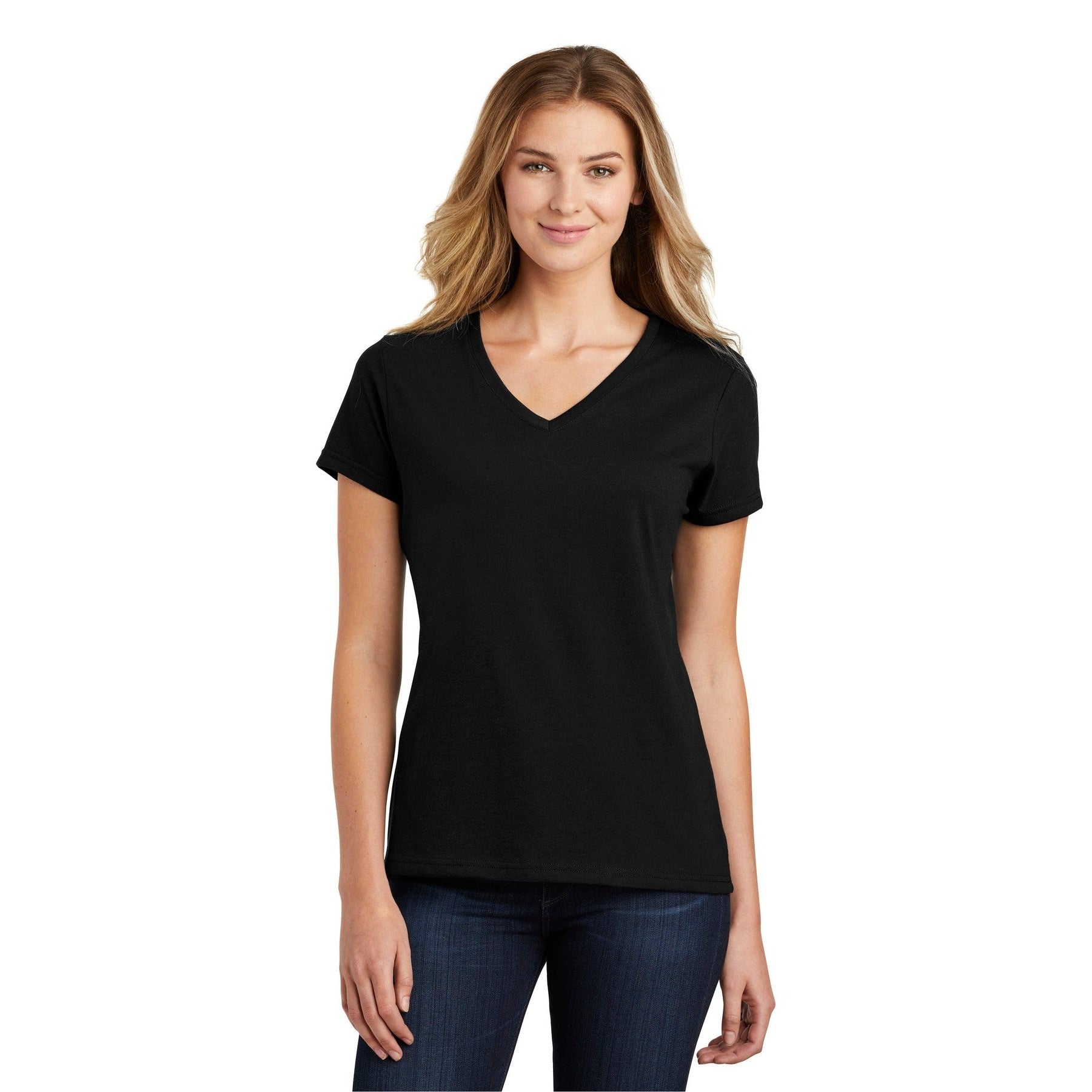 Port & Company-Port & Company ® Women's Fan Favorite ™ Blend V-Neck Tee. LPC455V-MedTech-6